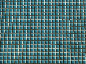 Bleu cyan micro mosaïque brillant par 100g