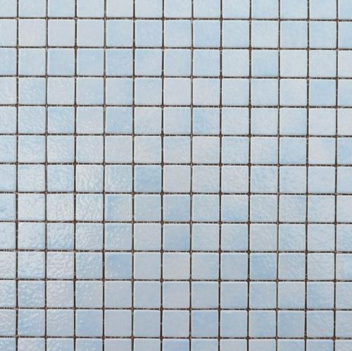 Bleu très clair / scilly écume mosaïque émaux de Briare par 20 carrés soit environ 100g