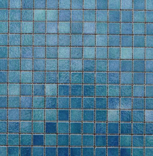 Vert bleu foncé / Galápagos mosaïque émaux de Briare par 20 carrés soit environ 100g