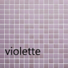 Mix nacré & mat rose mauve VIOLETTE série Glacée mosaïque émaux brillant 2.4 cm par 2M² soit 94.80 € le M²