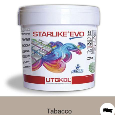 Brun Tabac starlike époxy EVO 225 par 2.5 kilos