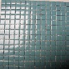 Bleu cyan piscine mosaïque émaux brillant bord droit 2,4 cm par plaquette 20 carreaux