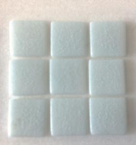 Blanc bleu neige mosaïque émaux 2.4 cm brillant pleine masse plaque 33 cm collé HTK