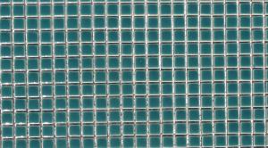 Vert turquoise micro mosaïque brillant par plaque 30 cm