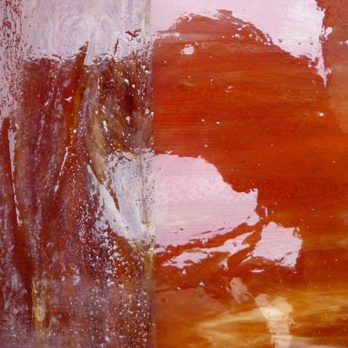 Brun foncé cola verre semi-translucide plaque de 30 par 20 cm