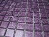Rose mauve purple mosaïque paillette vetrocristal 2.3 cm par 18 carreaux
