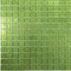 Vert acidulé mosaïque paillette vetrocristal 2.4 cm par 18 carreaux