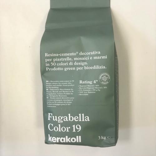 Fugabella résine ciment couleur 19 vert émeraude haute performance de 2 à 20mm par 3 kilos
