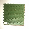 Vert tendre rond pastille mosaïque émaux mat par plaque 33 cm pour Vrac