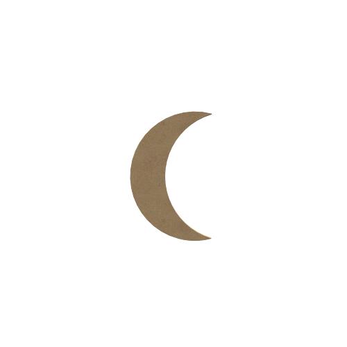 Plaque croissant de lune 10 cm de diamètre support bois pour mosaïque