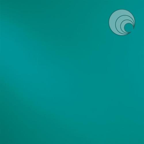 Vert turquoise verre opaque uni lisse Oceanside plaque de 30 par 20 cm