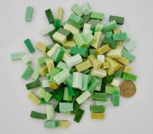 Vert mosaïque smalt new vert par 100 g