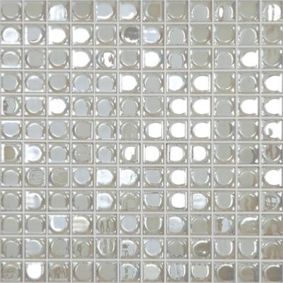 Blanc nacré mosaïque émaux pastille relief AURA par plaque 31.7 cm