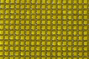 Jaune vif micro mosaïque vetrocristal uni 10 mm par plaque 30 cm