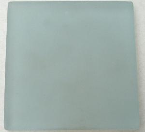 Bleu mosaïque dalle 10 cm 8 mm épaisseur en verre bleu pastel aspect mat vendu à l'unité