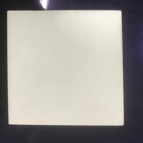 Blanc opaque mosaïque dalle 10 cm épaisseur 8 mm en verre ambre aspect mat vendu à l'unité