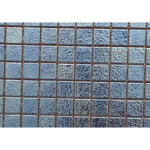 Bleu métallisé mosaïque émaux de Briare chrome vendu à la tesselle