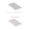Mosaïque rectangle décor Wellen émaux mat 2.3 cm par 4.8 cm par M²