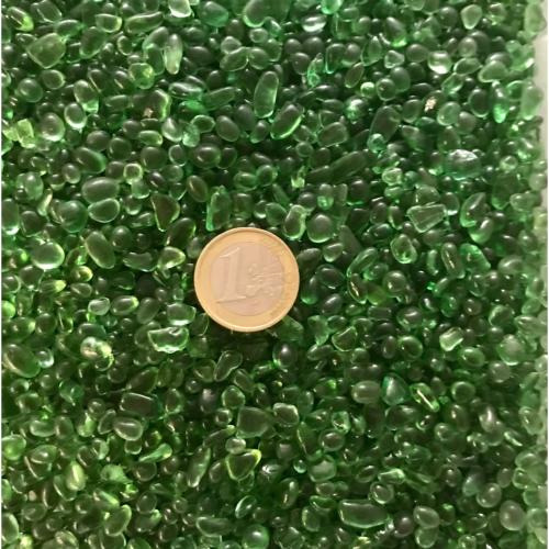 Vert micro galets translucide de 4-8 mm par 200 grammes