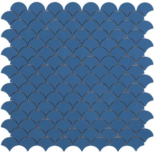 Bleu foncé mat écaille mosaïque émaux par 0.87 m²