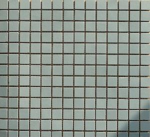 Bleu clair céram grès mosaïque mat carré de 2 cm plaque 30 cm
