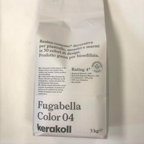 Fugabella résine ciment couleur 04 gris perle beige haute performance de 2 à 20mm par 3 kilos