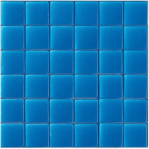 Bleu moyen Ebro 4 cm mosaïque émaux de verre par plaque 32 cm pour loisirs