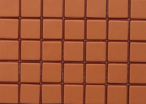 Orange topaze mosaïque mat Briare par plaque de 34.58 cm