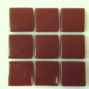 Brun chocolat mosaïque émaux brillant pleine 2,4 cm masse par 2 M² soit 44.7 € le M²