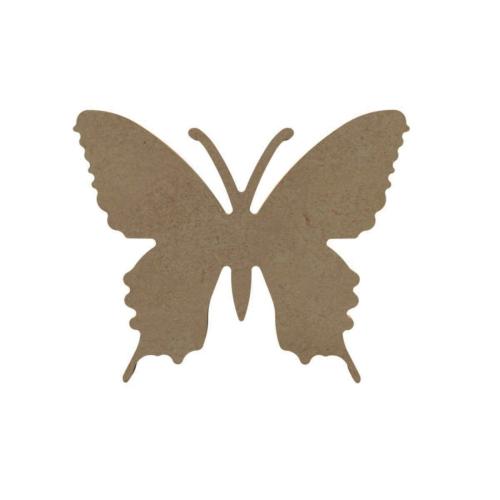 Papillon printanier 15 par 12 cm support bois pour mosaïque