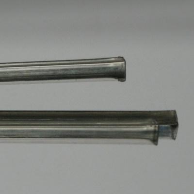 Profil en U fer acier pour vitrail 4 mm par 4 mm vendu par 1.8 mètres