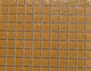 Mosaïque brun chamois martélé vetrocristal 2.5 par 2.5cm par 100g