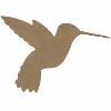 Oiseau colibri support bois 26 cm pour mosaïque