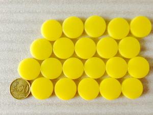 Jaune soleil rond pastille mosaïque émaux brillant plaque 33 cm