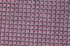 Rose mauve foncé micro mosaïque vetrocristal uni 10 mm par plaque 30.5 cm