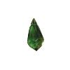 Vert pampille goutte ronde en cristal taillé 20 par 10 mm par 25 unités
