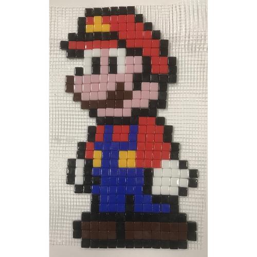 Kit mosaïque Pixel Art inspiré de Super Mario jeux vidéo