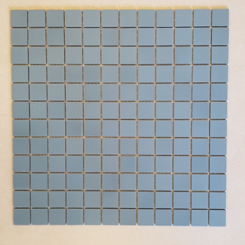 Bleu pétrole 2.5 cm mosaïque mat grès ceram antique au M²