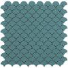 Vert turquoise mat écaille mosaïque émaux par 0.87 m²