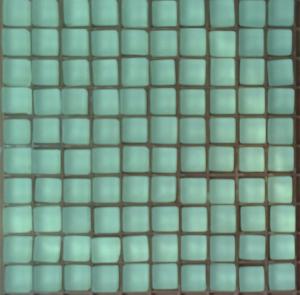 Vert menthe micro mosaïque DÉPOLI VELOURS CRISTAL 10 mm par plaque 30 cm