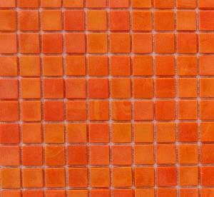 Orange foncé mosaïque émaux Venise 1.5 cm par plaque 32.7 cm