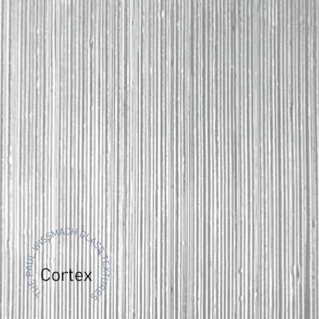 Verre translucide ligne relief Cortex plaque de 20 par 30 cm