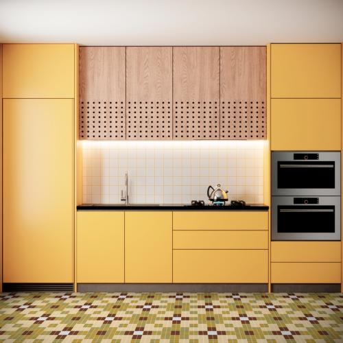 mosaïque carrelage cuisine seventies