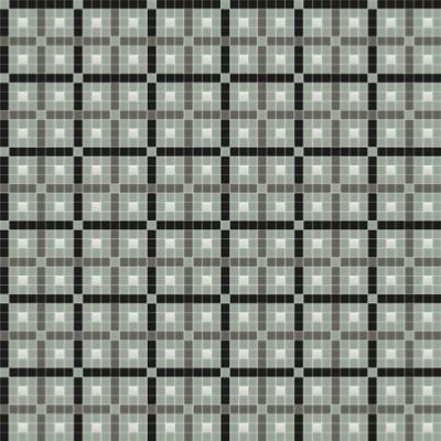 Mosaïque carelage noir et blanc