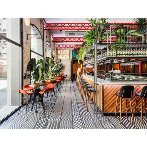 Mosaïque sur mesure sol restaurant