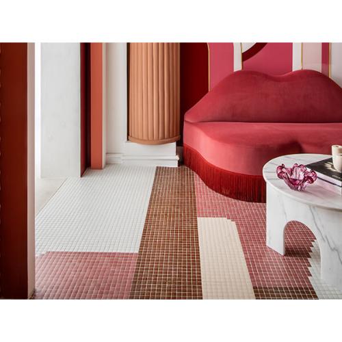 Mosaïque carrelage sur mesure sol boutique