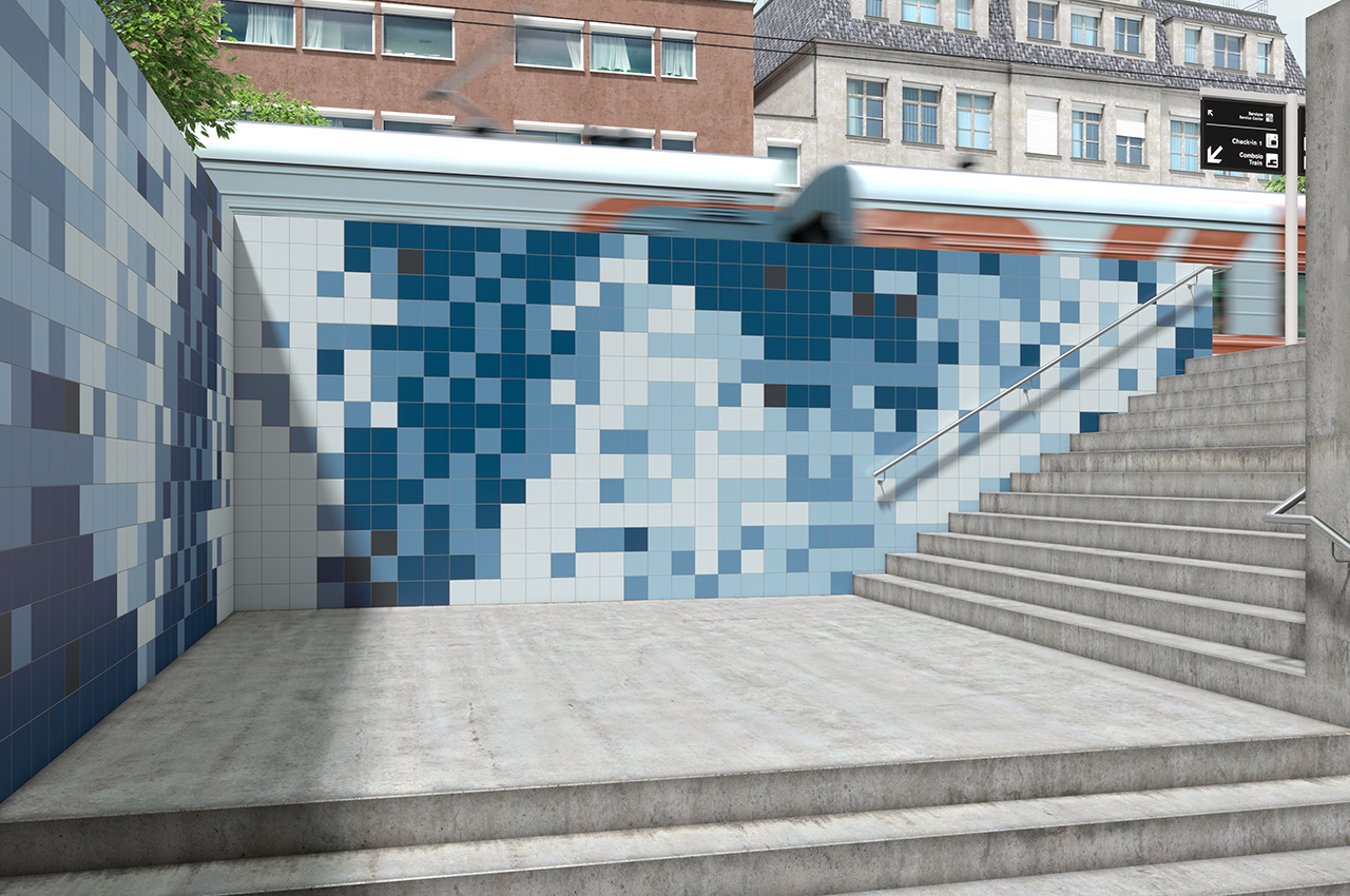 Mosaïque carrelage extérieur 