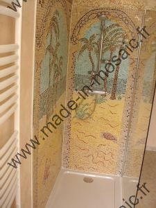 modèle mosaique douche de mme caussy