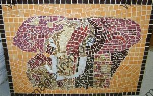 exemple de mosaique elephant du foyer les collines vendéennes