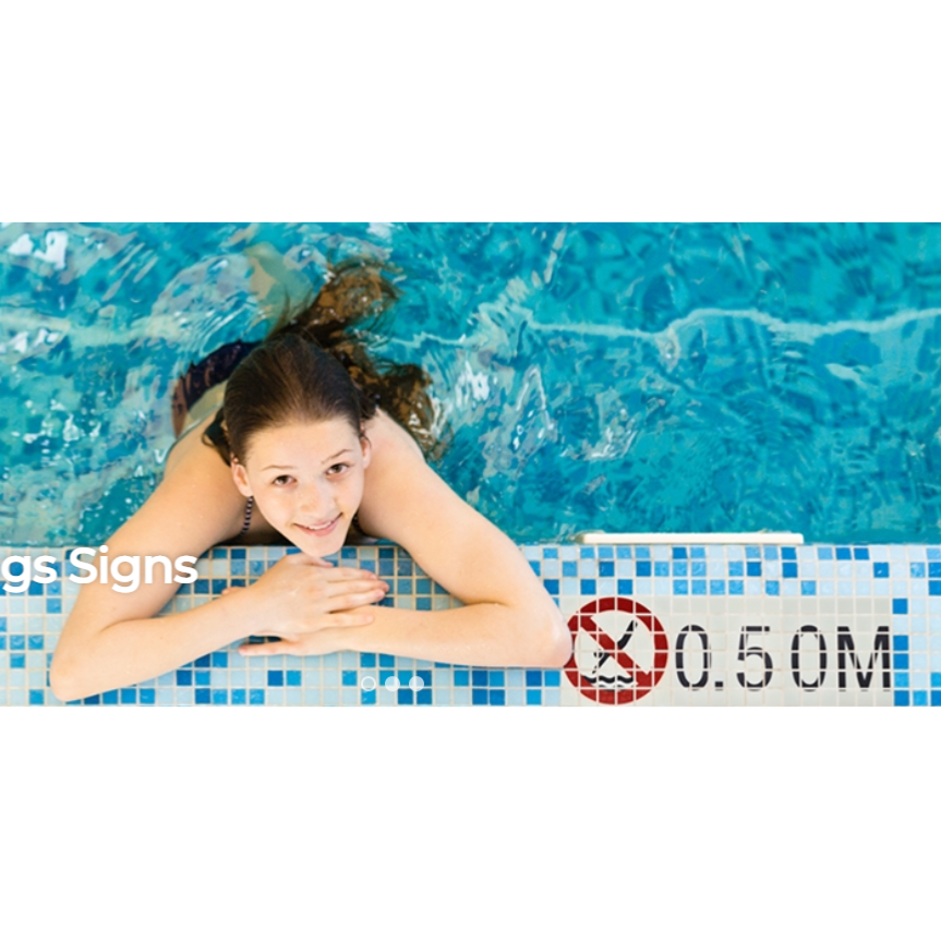 mosaïque signalétique piscine phosphorescente